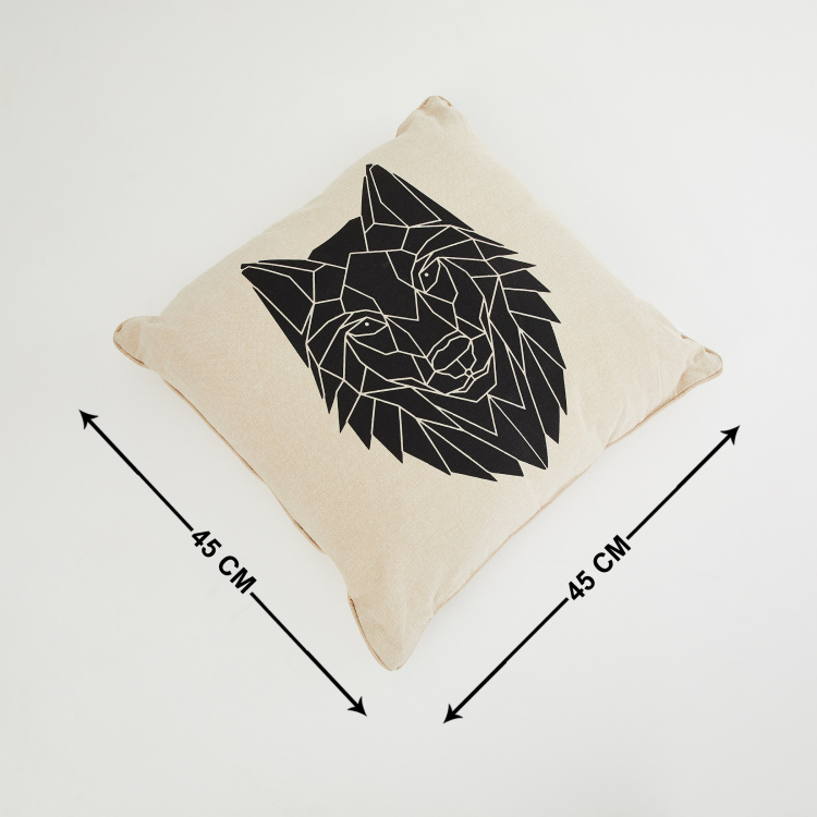 Laurel Fox Print Filled Cushion - 45 x 45 cm