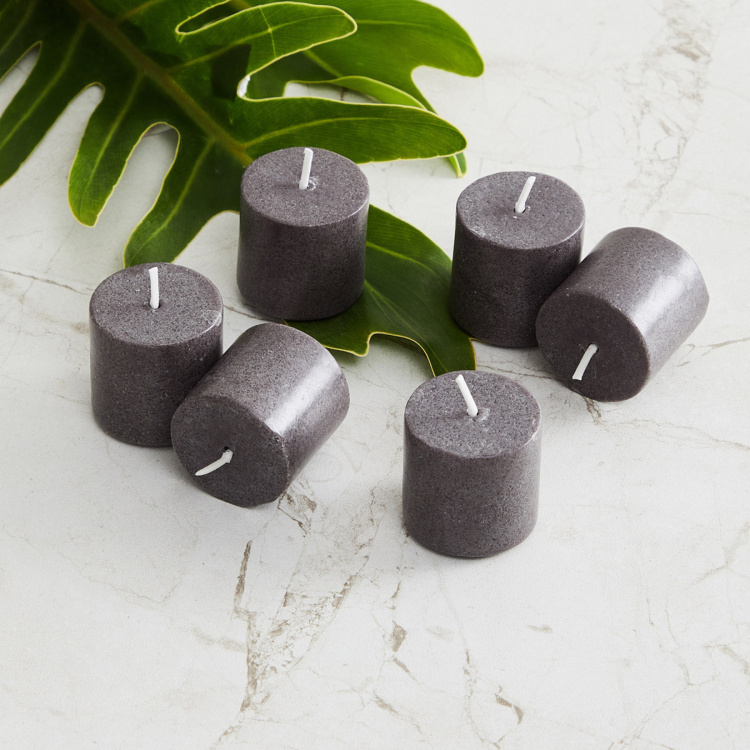 Marshmallow Set of 6 Cedarwood Scented Votive Candles