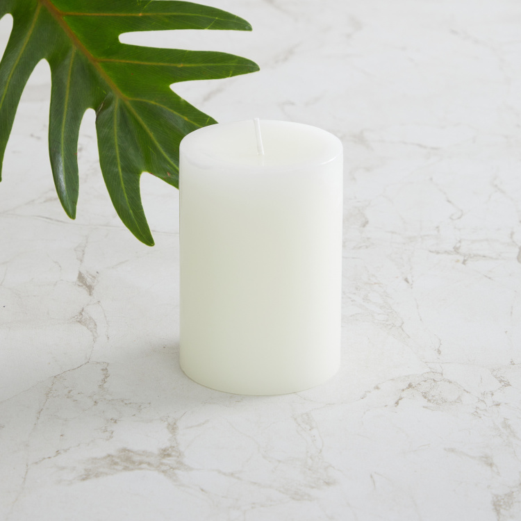 Marshmallow Vanilla Scented Pillar Candle