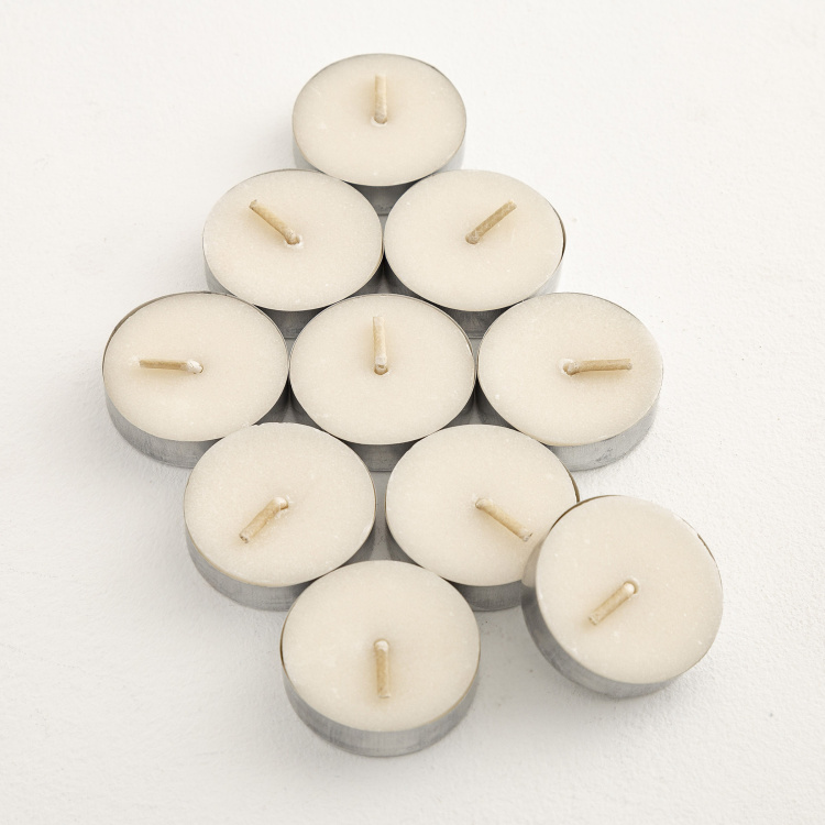 Marshmallow Set of 10 Vanilla Scented T-Light Candles
