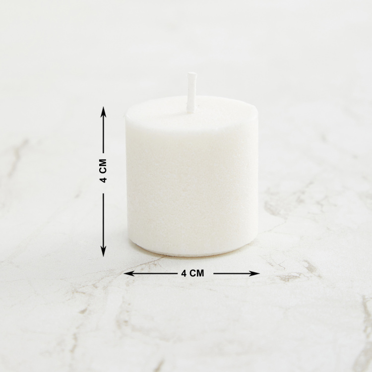 Marshmallow Solid Vanilla Votive Candles - Set of 6