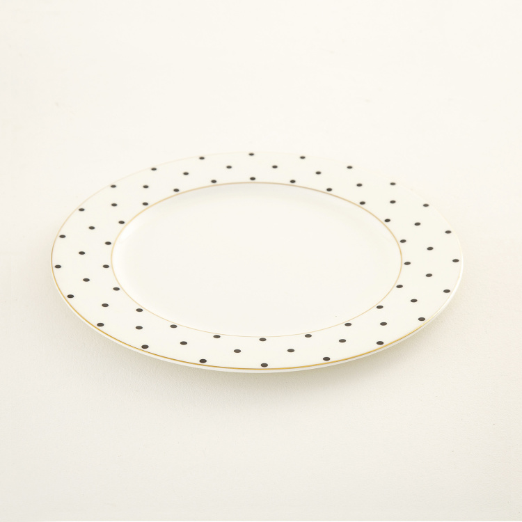 Andrey Bone China Polka Dot Dinner Plate - 27.2cm
