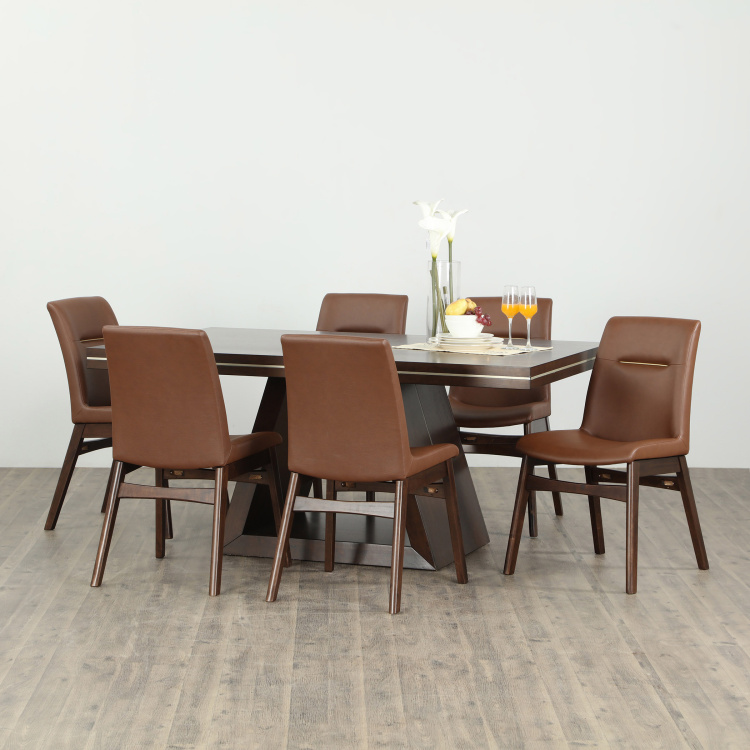 New Valencia Dining Table - Brown-Without Chair