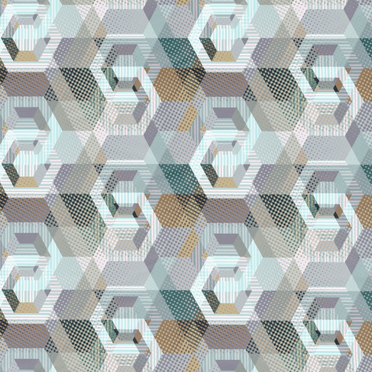 D'DECOR Primary Geometric Print Double Comforter - 229 x 274 cm