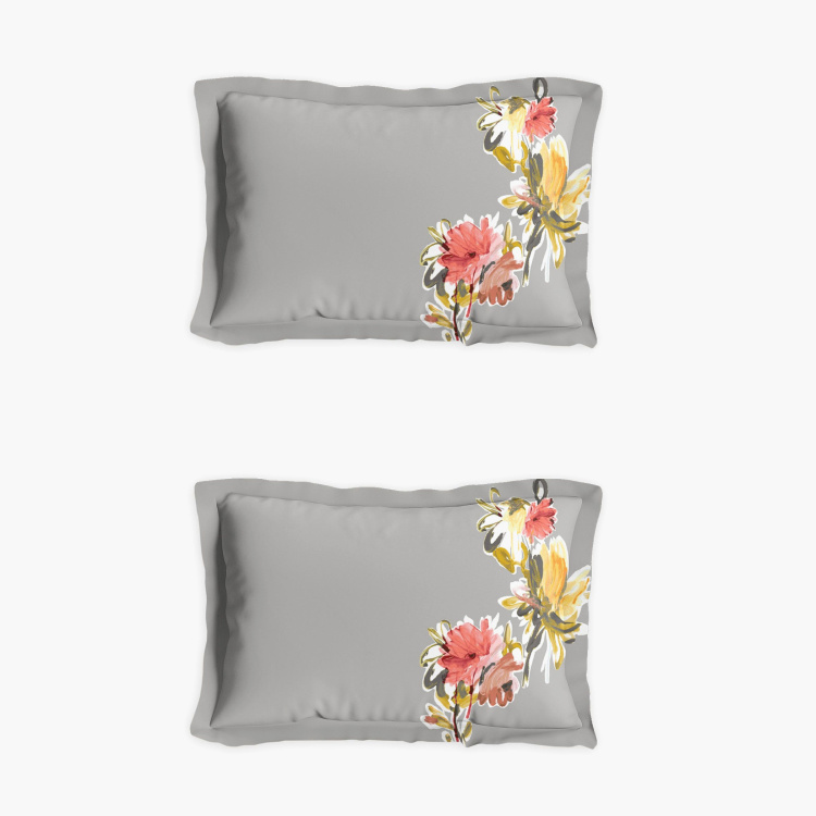 D'DECOR Home Treats Floral Print 3-Piece Bedsheet Set - 274 x 229 cm