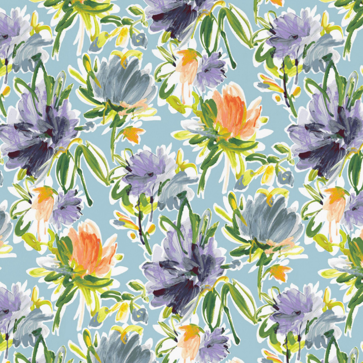 D'DECOR Cherish Floral Print 3-Piece Bedsheet Set - 274 x 274 cm