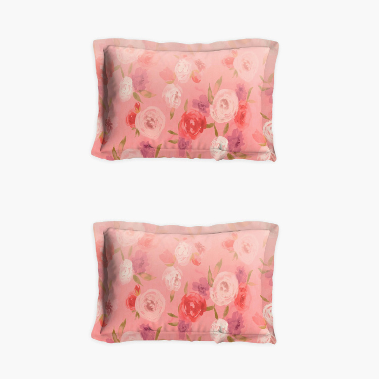 D'DECOR Home Treats Floral Print 3-Piece Queen-Size Bedsheet Set - 274 x 229 cm