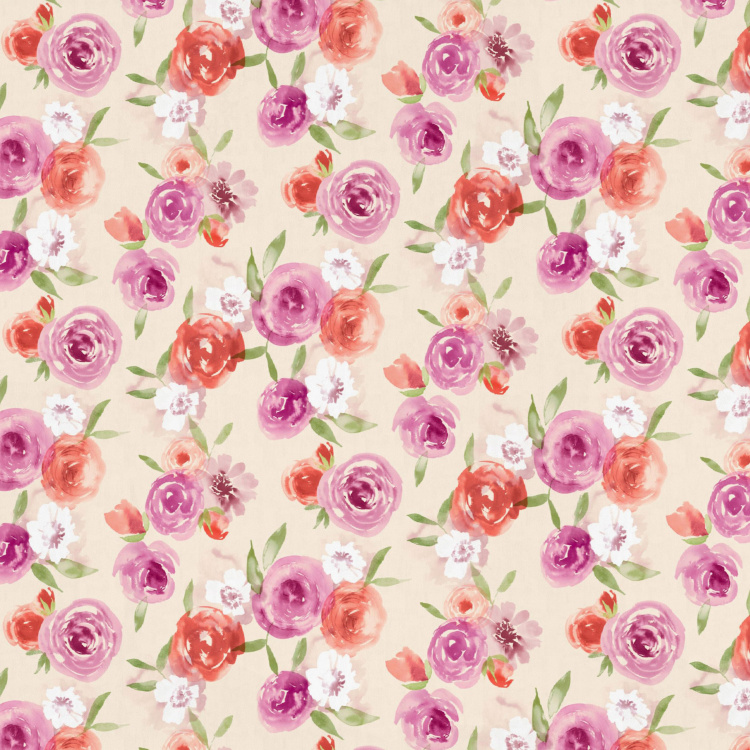D'DECOR Home Treats Floral Print 3-Piece Queen-Size Bedsheet Set - 274 x 229 cm