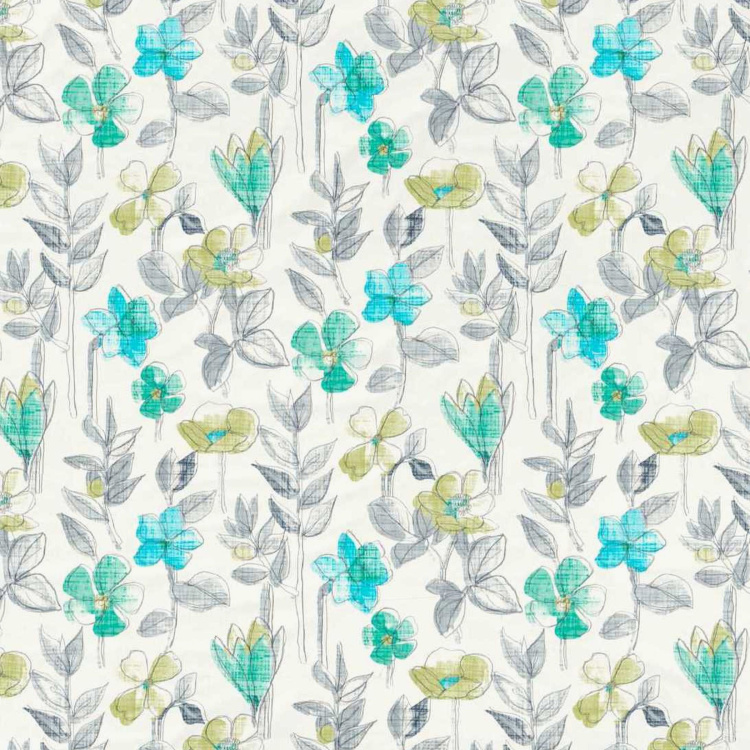 D'DECOR Primary Floral Print 3-Piece Bedsheet Set - 274 x 229 cm