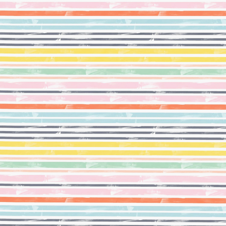 D'DECOR Primary Striped 3-Piece Bedsheet Set - 274 x 229 cm
