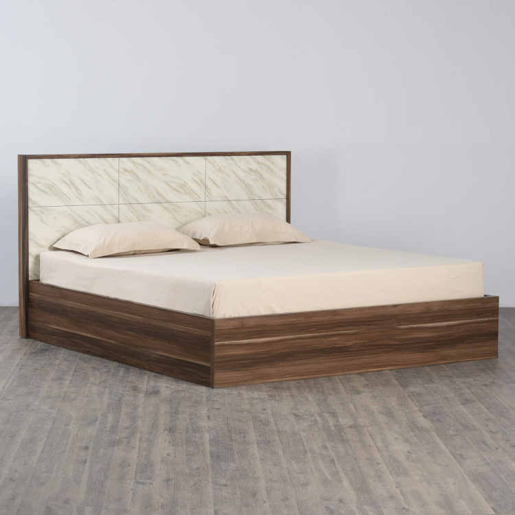 Antonio Reno King-Size Bed with Hydraulic Storage - Multicolour