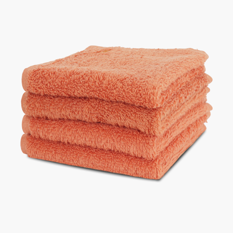 MASPAR Solid Face Towel-Set of 4-30 x 30 cm