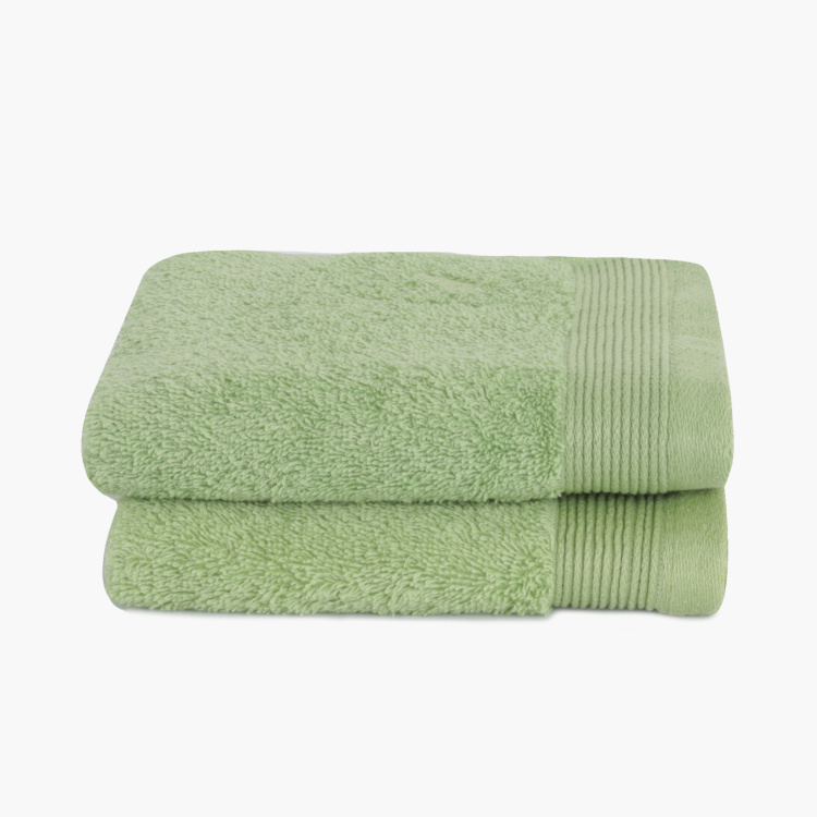 MASPAR Solid Anti-Bacterial Hand Towel - Set of 2 - 40 x 70 cm