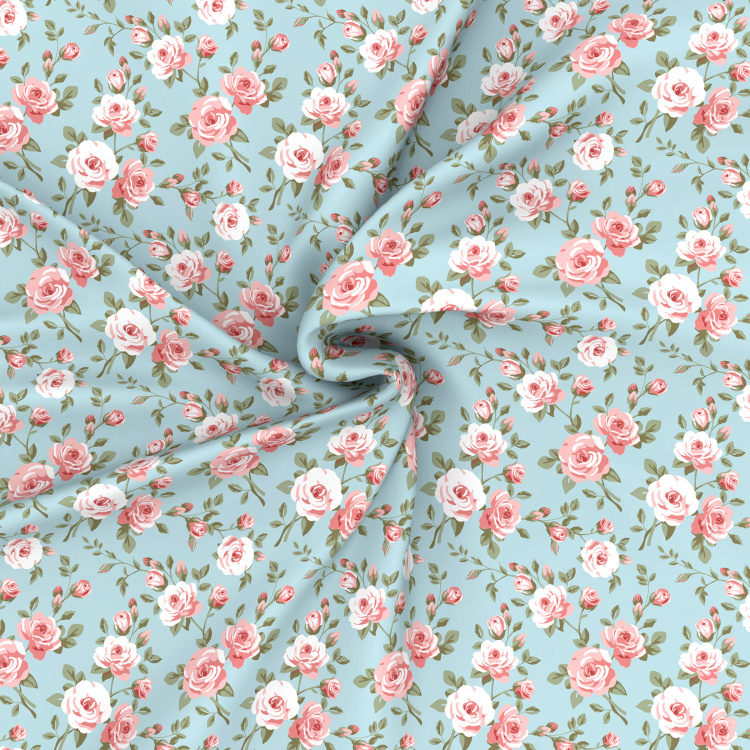 MASPAR Superfine Floral Print 3-Piece Double Bedsheet Set - 275 x 224 cm