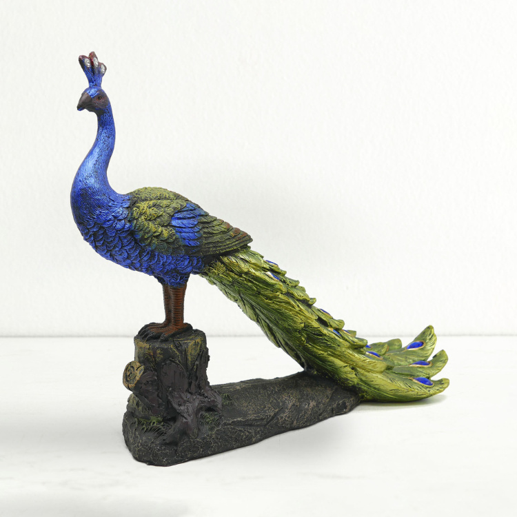 Corsica Mayur Stone Encrusted Peacock Figurine