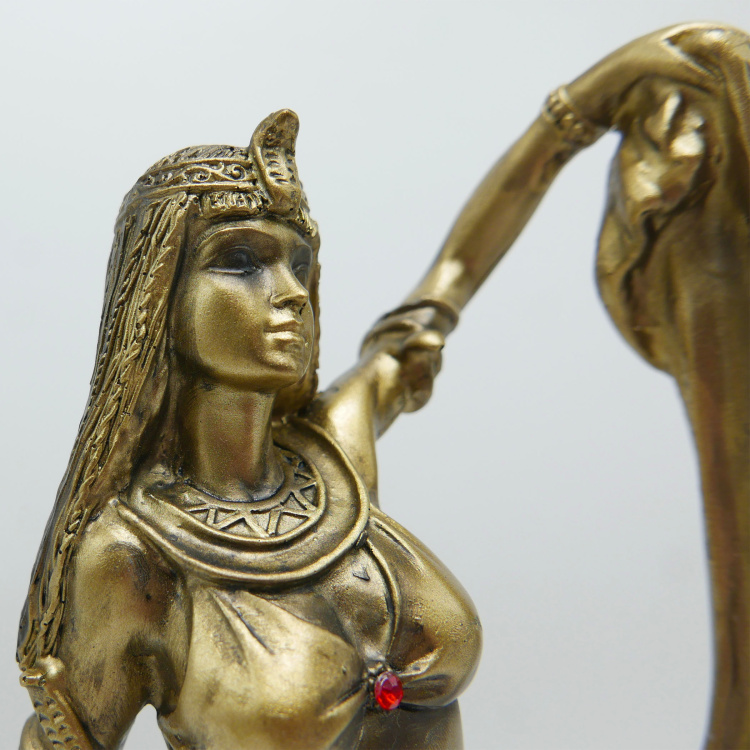 Corsica Jaguar - Gold Polyresin Egyptian Figurine