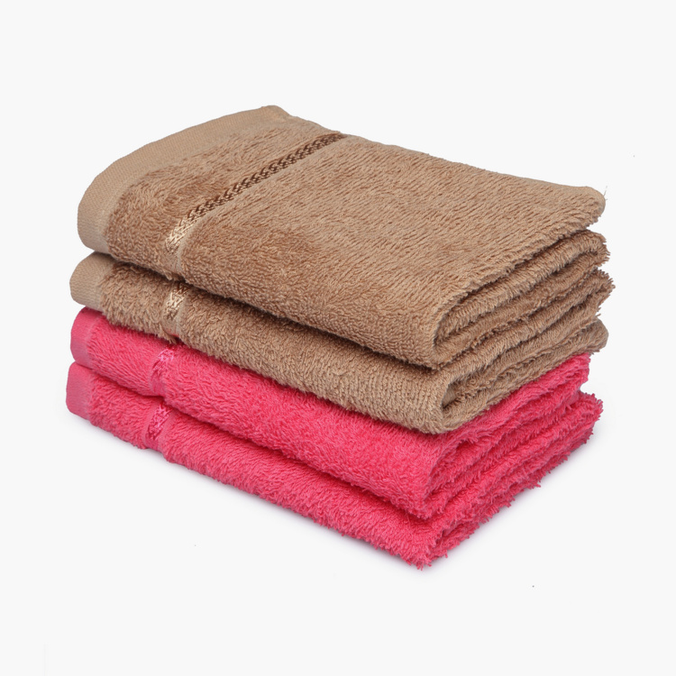 SPACES Seasons Best QD  Textured Hand Towel - Set of 4 Pcs