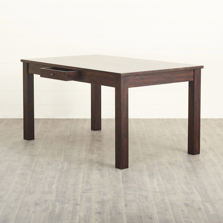 Veda Sheesham Wood Dining Table - 6 Seater-Without Chair