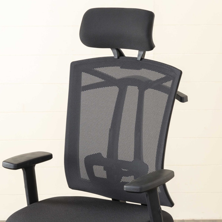 Langley Mesh High-Back Chair - Black