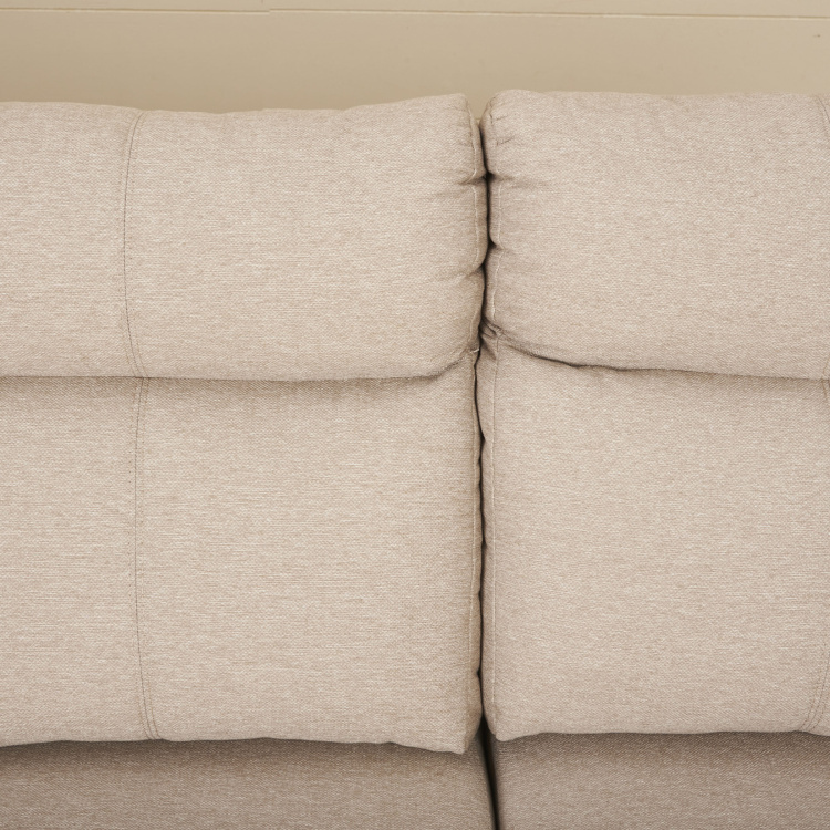 Emily Beige Fabric Three Seater Right Corner Sofa