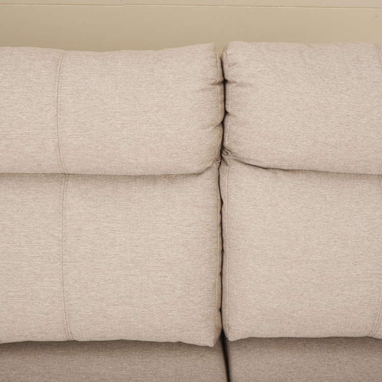 Emily Beige Fabric Three Seater Left Corner Sofa