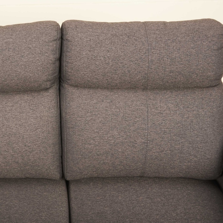 Emily Brown Fabric Three Seater Left Corner Sofa