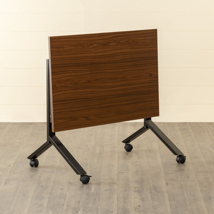 Helios Spacio Brown Folding Portable Desk