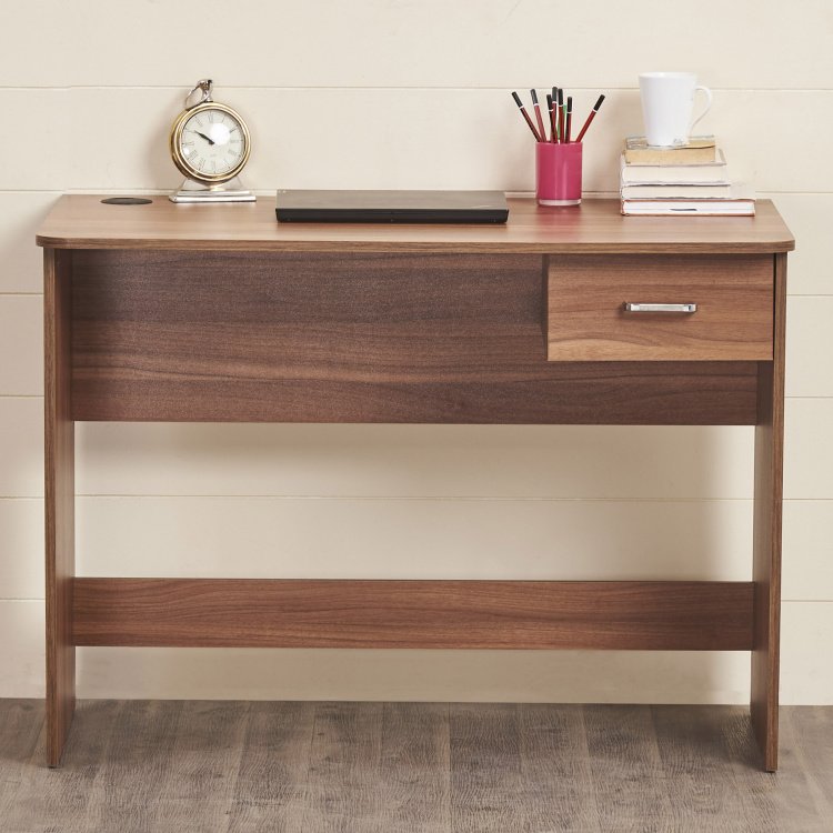 Quadro Nxt Brown Desk With Drawer