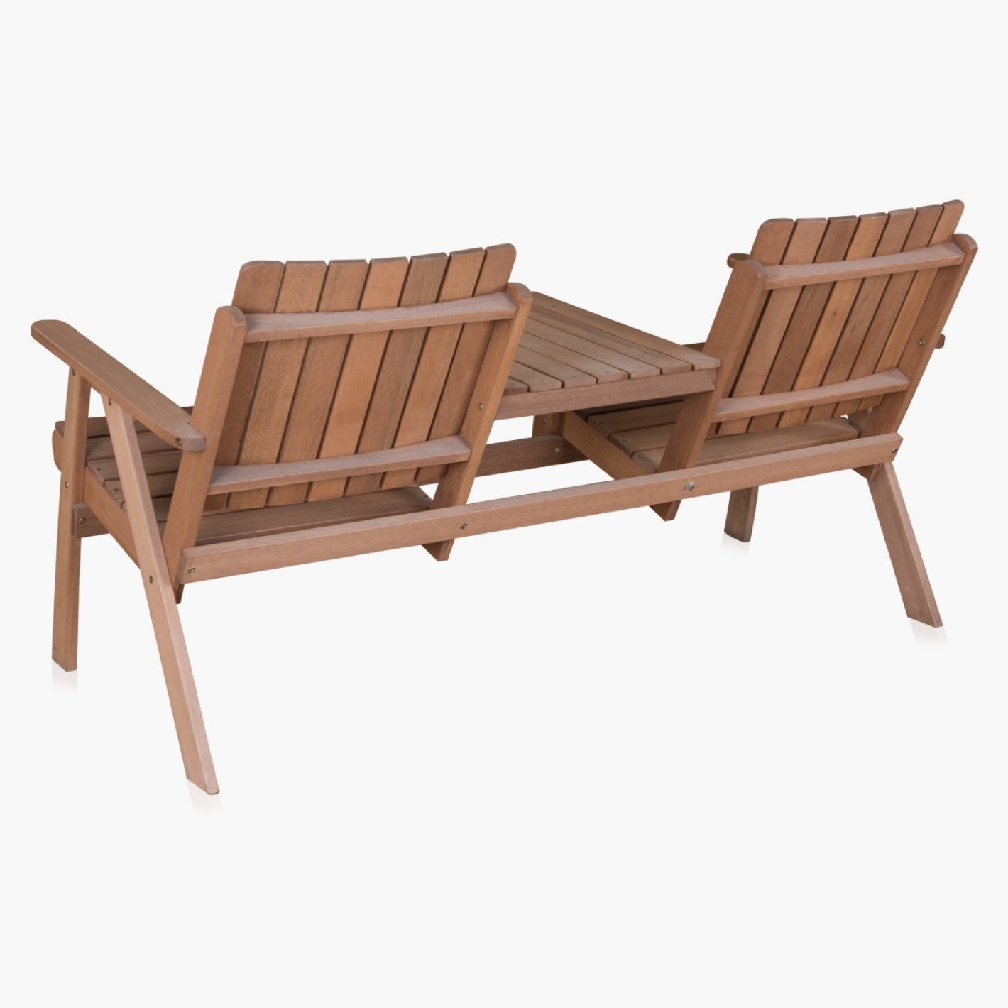 Jack And Jill Set- 2 Seater - Brown | Brown | Solid Wood